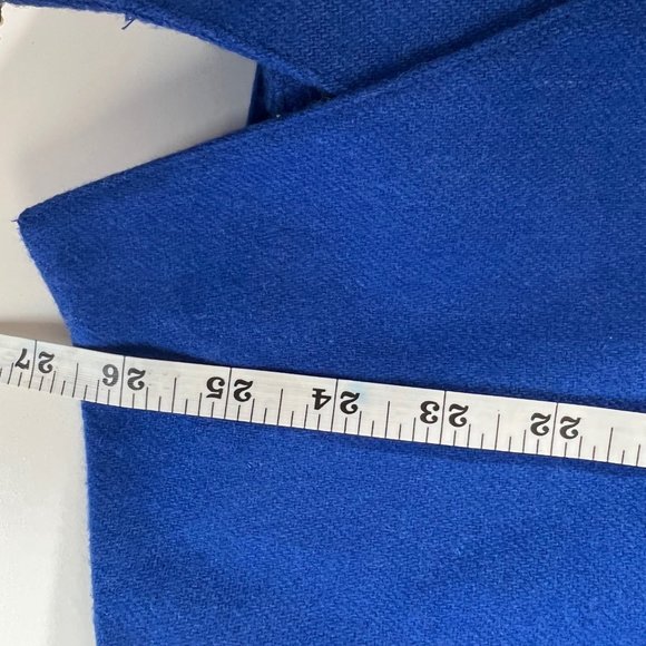 Vintage 80s Angie Monoco Blue Wool Blazer Size Medium - Picture 6 of 9